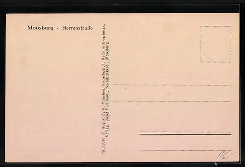 AK Moosburg, Herrenstrasse am Gasthof zum Unterleissbräu