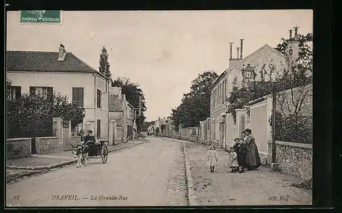 AK Draveil, La Grande-Rue