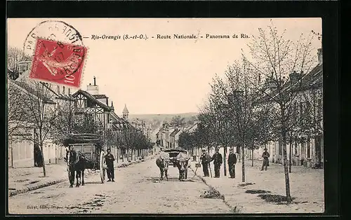 AK Ris-Orangis, Route Nationale, Panorama de Ris