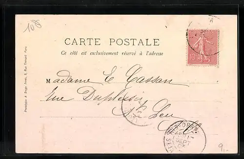 AK Ris-Orangis, Rue du Pont, Restaurant Aubert