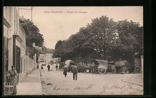 AK Ris-Orangis, Place du Marché