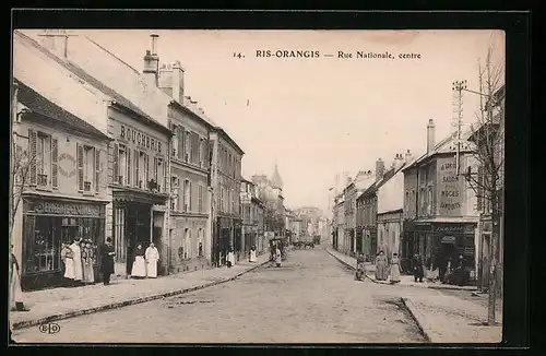 AK Ris-Orangis, Rue Nationale, Centre