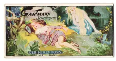 Sammelbild Gartmann-Schokolade, Deutsche Märchen, Serie 499, Bild 1, Der Nixenkuss