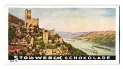 Sammelbild Stollwerck Schokolade, Der deutsche Rhein, Bild Nr. 70, Burg Sooneck