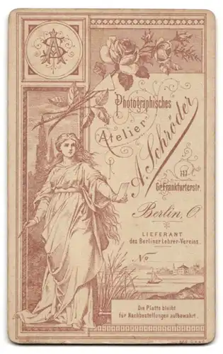 Fotografie A. Schröder, Berlin, Gr. Frankfurterstrasse 117, Junger Herr mit Schnurrbart