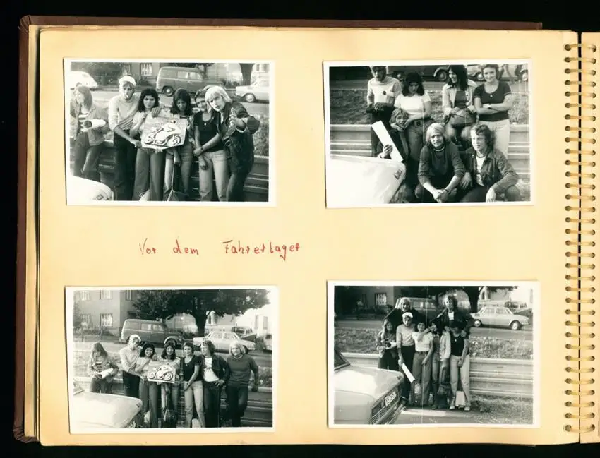 Fotoalbum mit 93 Fotografien, Motorrad-Rennen Brno, Grand Prix der Tschechoslowakei 1975, Yamaha, Harley, Norton, Honda 10