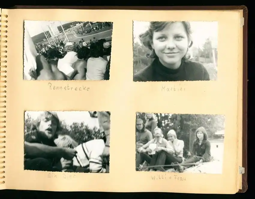 Fotoalbum mit 93 Fotografien, Motorrad-Rennen Brno, Grand Prix der Tschechoslowakei 1975, Yamaha, Harley, Norton, Honda 19