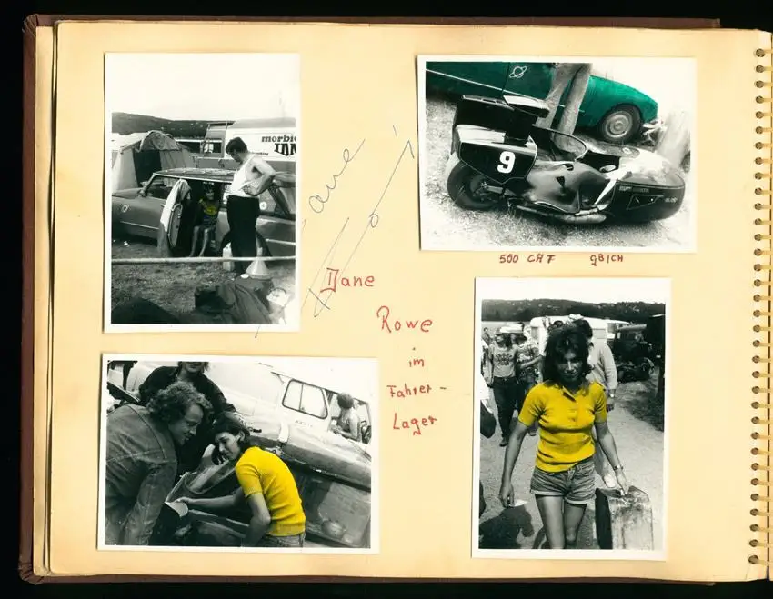 Fotoalbum mit 93 Fotografien, Motorrad-Rennen Brno, Grand Prix der Tschechoslowakei 1975, Yamaha, Harley, Norton, Honda 5