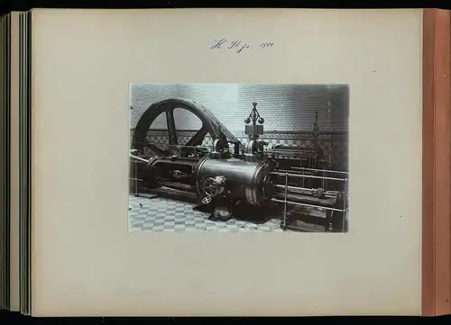 Fotoalbum mit 143 Fotografien, Ansicht Berlin, Wäschefabrik H. Sternberg, Meyerbeerstrasse 2 /4, Werksansicht, Tandem