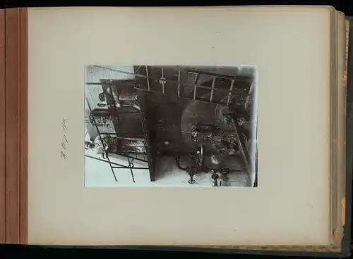 Fotoalbum mit 143 Fotografien, Ansicht Berlin, Wäschefabrik H. Sternberg, Meyerbeerstrasse 2 /4, Werksansicht, Tandem