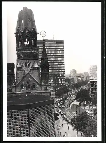 Fotografie unbekannter Fotograf, Ansicht Berlin, Breitscheidplatz mit Tauentzienstrasse, Europa-Center & Gedächtniskirche