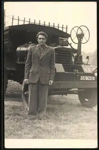 Fotografie Lastwagen, LKW-Kipper des Militärs der Tschechoslowakei 1953