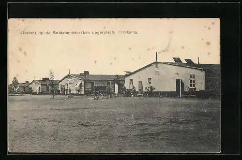 AK Harskamp, Gezicht op de Soldaten-barakken Legerplaats