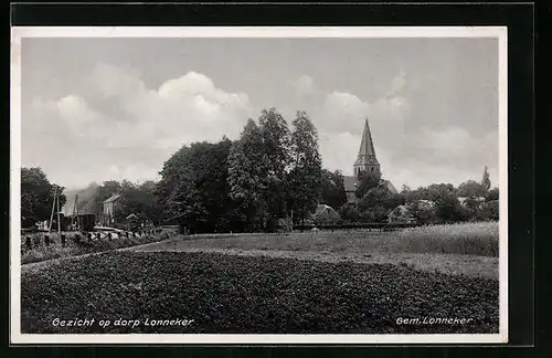 AK Lonneker, Gezicht op Dorp