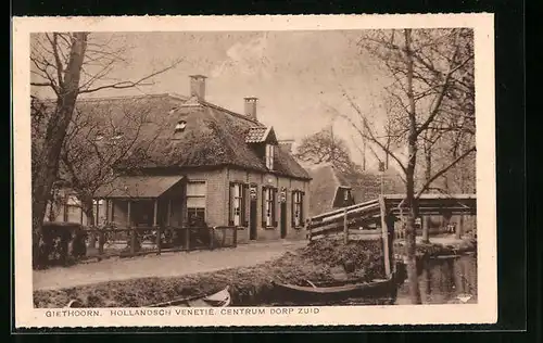 AK Giethoorn, Hollandsch venetie - Centrum Dorp Zuid