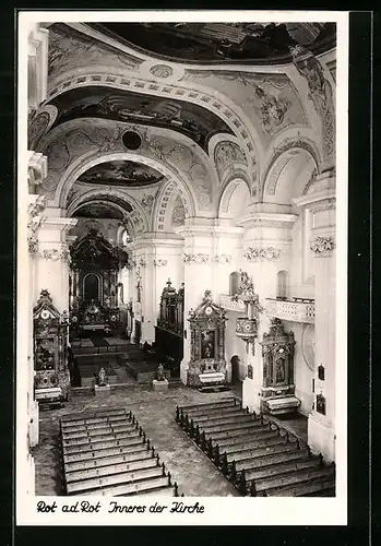 AK Rot a. d. Rot, Innenansicht der Kirche
