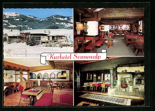 AK Sonthofen /Oberallgäu, Kurhotel Sonnenalp mit Innenansicht