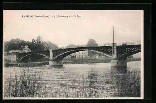 AK Ris-Orangis, La Seine Pittoresque