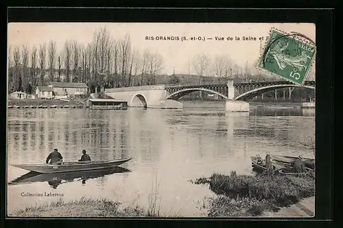 AK Ris-Orangis, Vue de la Seine