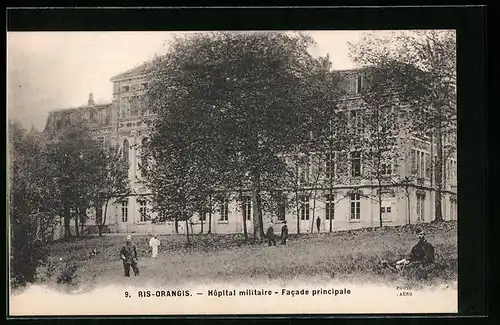 AK Ris-Orangis, Hospital militaire, Facade principale