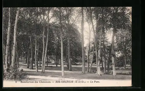 AK Ris-Orangis, Sanatorium des Cheminots - Le Pare
