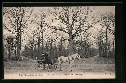 AK Draveil, Foret de Senard, Carrefour de l`Ermitage