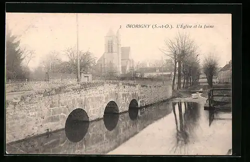 AK Morigny, L`Eglise et la Juine