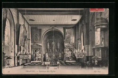 AK Draveil, Interieur de l`Eglise