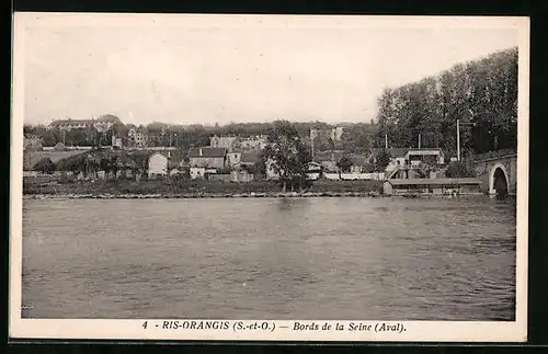 AK Ris-Orangis, Bords de la Seine (Aval)