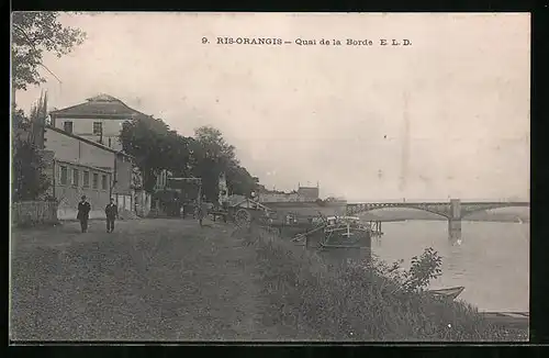 AK Ris-Orangis, Quai de la Borde E. L. D.