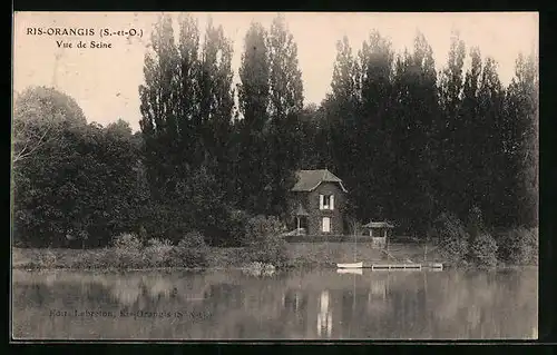 AK Ris-Orangis, Vue du Seine