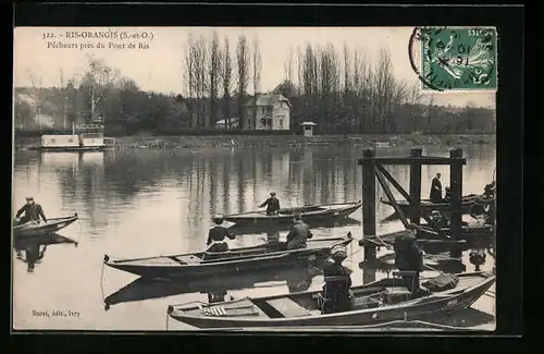 AK Ris-Orangis, Pecheurs pres du Pont de Ris