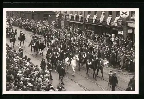 AK München, Festzug der Bundesschützen 1927, Schützenverein