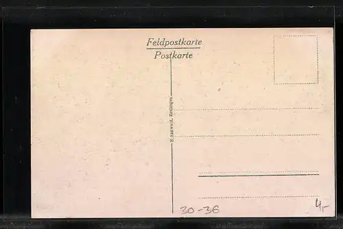 AK Haubitze nach Rohrkrepierer