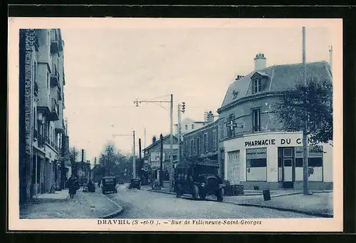 AK Draveil, Rue de Villeneuve-Saint-Georges
