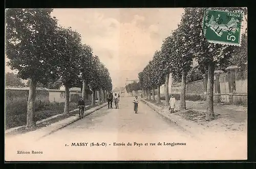 AK Massy, Entrée du Pays et rue de Longjumeau