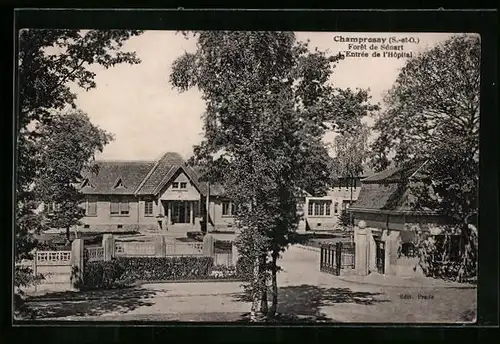 AK Champrosay, Forêt de Sénart, L`Entrée de l`Hôpital