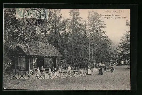 AK Champrosay, Sanatorium Minoret - Kiosque des petites filles