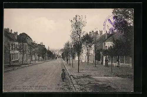 AK Ris-Orangis, La Route Nationale, La Grande Rue