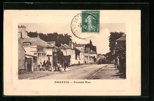 Präge-AK Draveil, Grande Rue