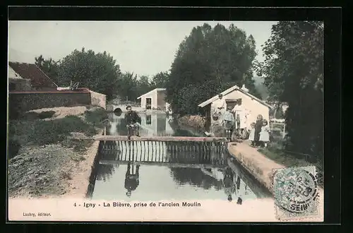 AK Igny, La Bievre, prise de l`ancien Moulin