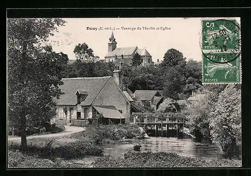 AK Douy, Vannage du Moulin et Eglise