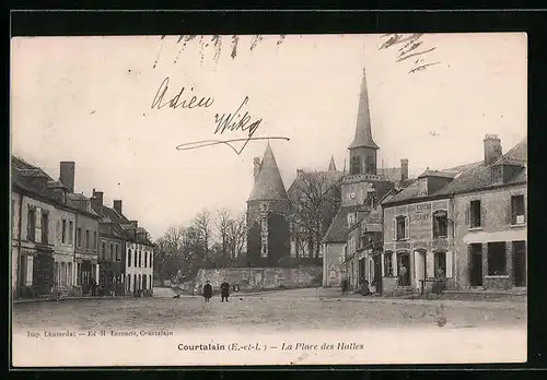AK Courtalain, La Place des Halles