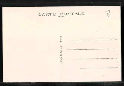 AK Fontaine-la-Guyon, La Rue Principale, vue d`ensemble - Cafe, Restaurant de la Poste, tabac, epicerie - Maison Poulain