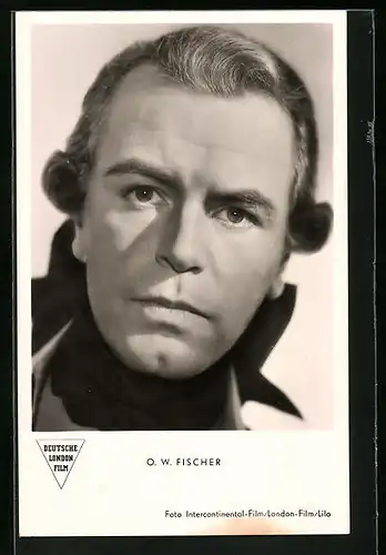AK Schauspieler O. W. Fischer in dem Film Eine Liebesgeschichte