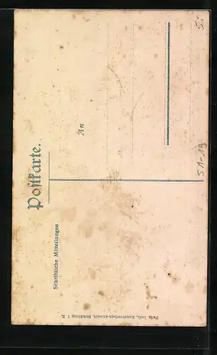 AK Lächelndes Mädchen in elsässer Tracht