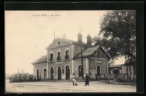 AK Salbris, La Gare, Bahnhof