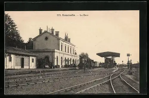 AK Romorantin, La Gare, Bahnhof