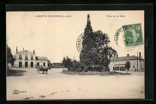 AK Lamotte-Beuvron, Place de la Gare