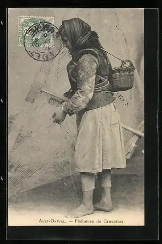 AK Ault-Onival, Pecheuse de Crevettes, Krebsfischerin
